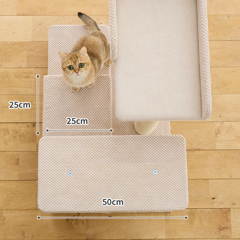 シニア猫にやさしいローステップタワー（高さ72cm 据え置き型 シニア猫